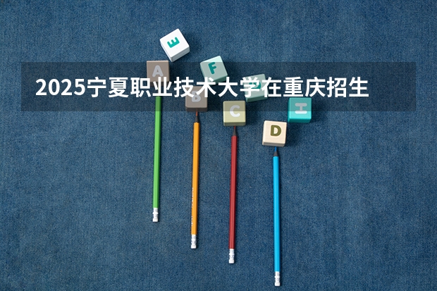 2025宁夏职业技术大学在重庆招生计划人数一览表