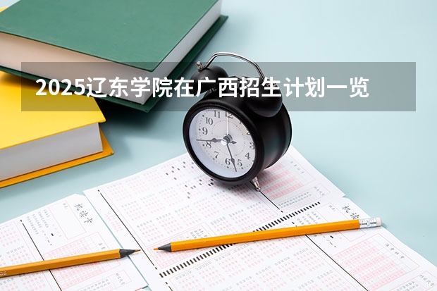 2025辽东学院在广西招生计划一览表