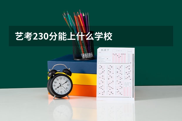 艺考230分能上什么学校