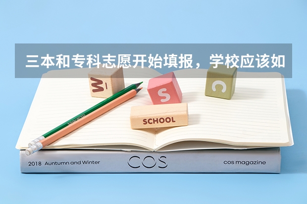 三本和专科志愿开始填报,学校应该如何选择