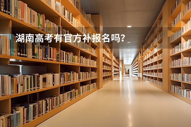 湖南高考有官方补报名吗？
