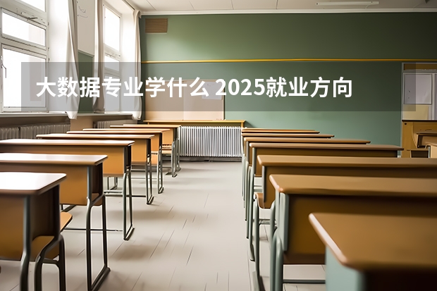 大数据专业学什么 2025就业方向有什么