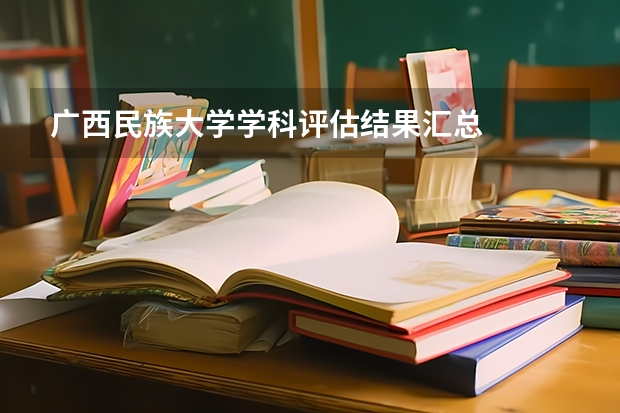 广西民族大学学科评估结果汇总