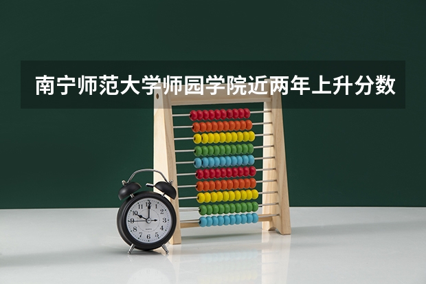 南宁师范大学师园学院近两年上升分数是多少（本科）