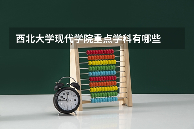 西北大学现代学院重点学科有哪些