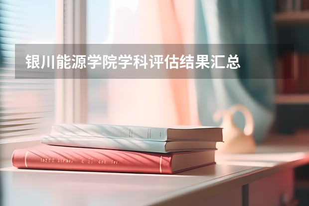 银川能源学院学科评估结果汇总