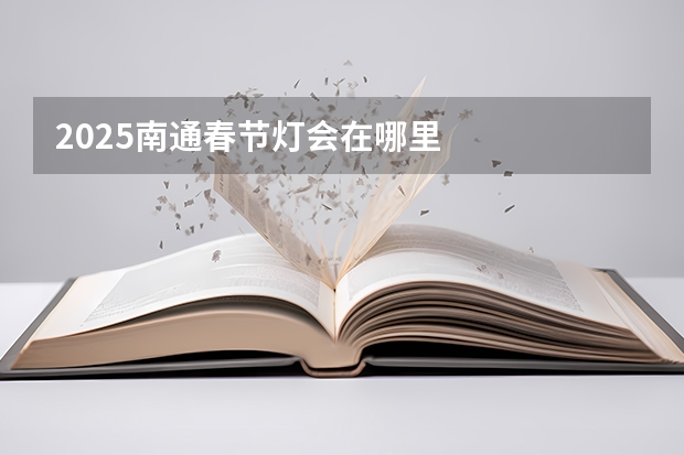 2025南通春节灯会在哪里