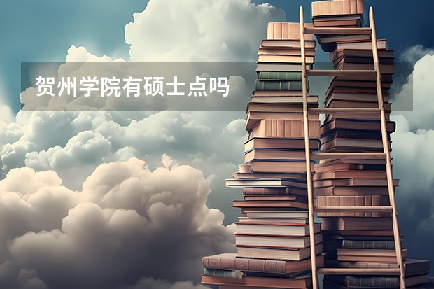贺州学院有硕士点吗
