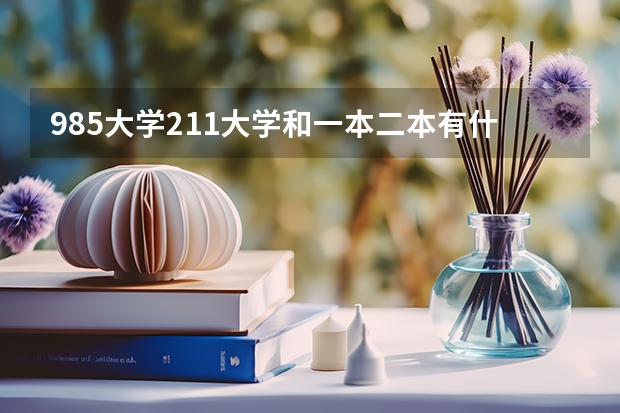 985大学211大学和一本二本有什么区别