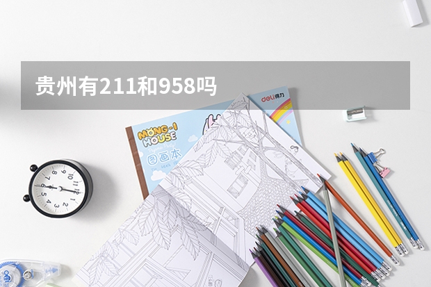 贵州有211和958吗