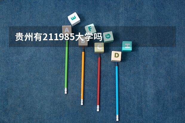 贵州有211985大学吗