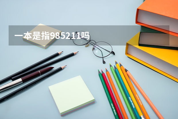 一本是指985.211吗