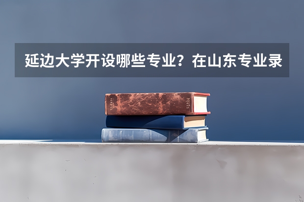 延边大学开设哪些专业？在山东专业录取分数线是多少