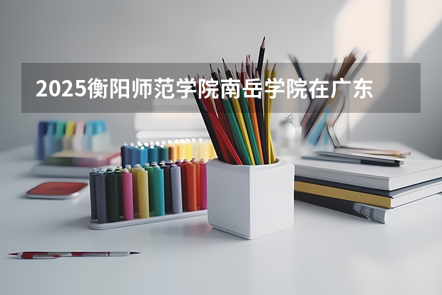 2025衡阳师范学院南岳学院在广东招生计划人数一览表