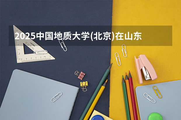 2025中国地质大学(北京)在山东招生计划人数一览表