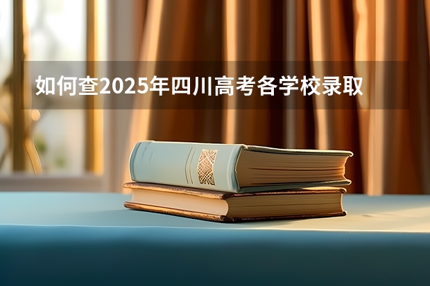 如何查2025年四川高考各学校录取分数