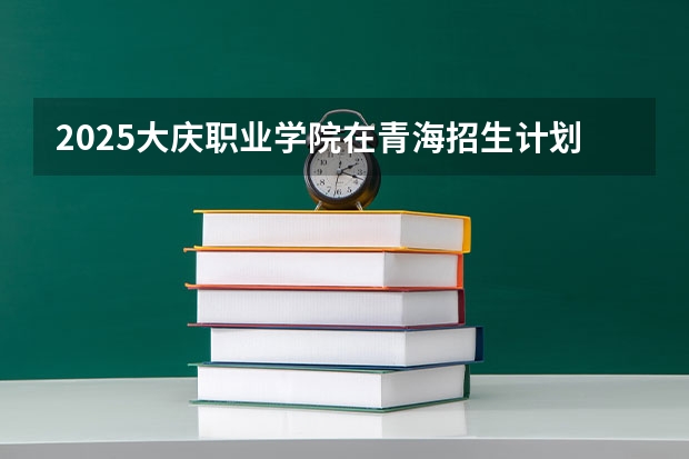 2025大庆职业学院在青海招生计划一览表
