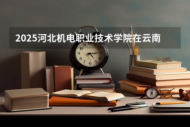 2025河北机电职业技术学院在云南招生计划一览表
