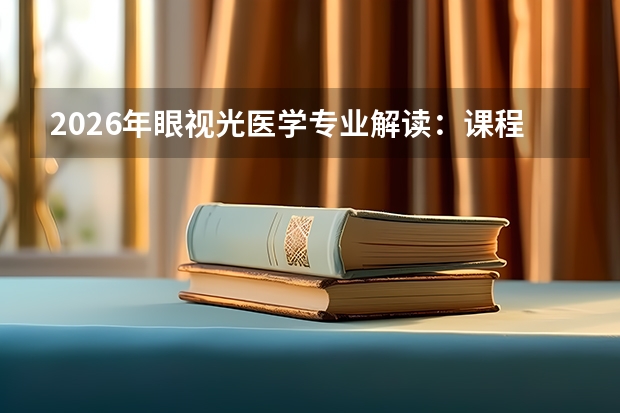 2026年眼视光医学专业解读：课程设置与就业前景