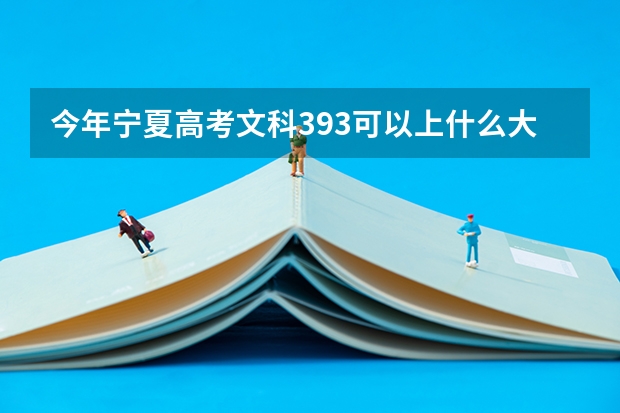 今年宁夏高考文科393可以上什么大学