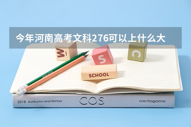 今年河南高考文科276可以上什么大学