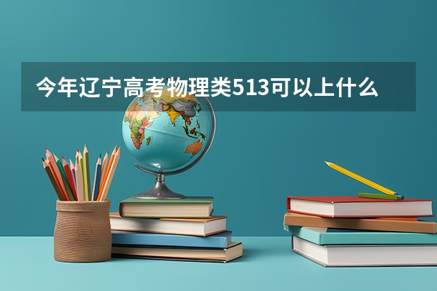今年辽宁高考物理类513可以上什么大学