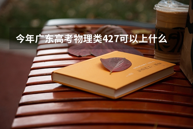 今年广东高考物理类427可以上什么大学