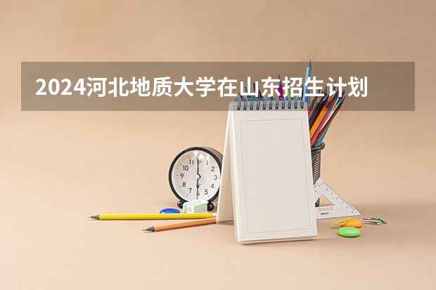2024河北地质大学在山东招生计划表