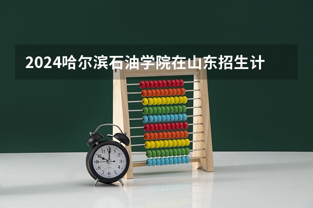 2024哈尔滨石油学院在山东招生计划表