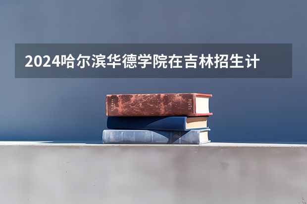 2024哈尔滨华德学院在吉林招生计划表
