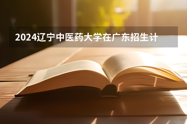 2024辽宁中医药大学在广东招生计划表