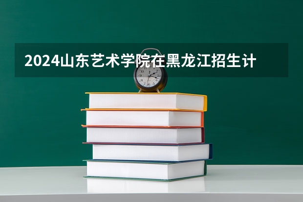2024山东艺术学院在黑龙江招生计划表