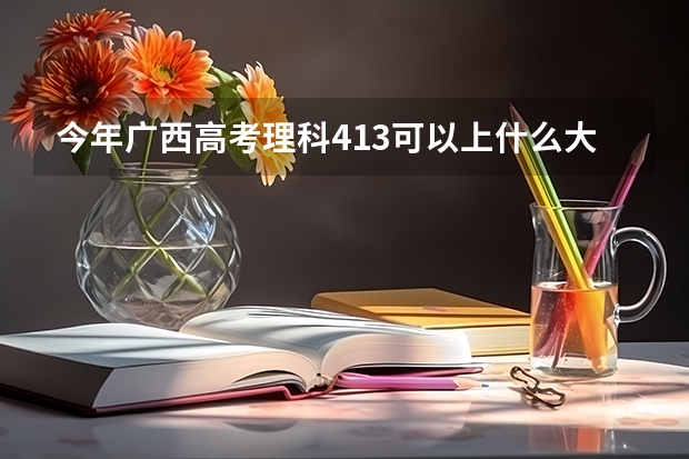 今年广西高考理科413可以上什么大学