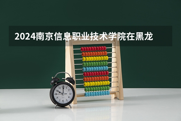 2024南京信息职业技术学院在黑龙江招生计划表