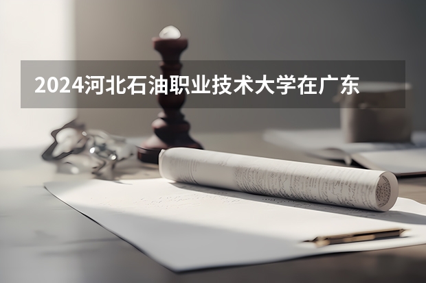 2024河北石油职业技术大学在广东招生计划表