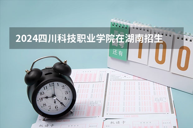 2024四川科技职业学院在湖南招生计划表