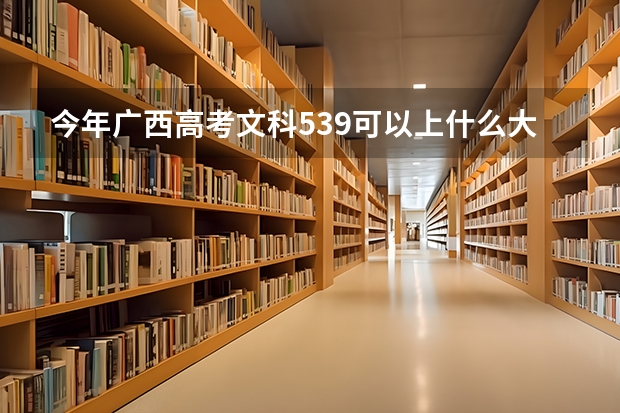 今年广西高考文科539可以上什么大学