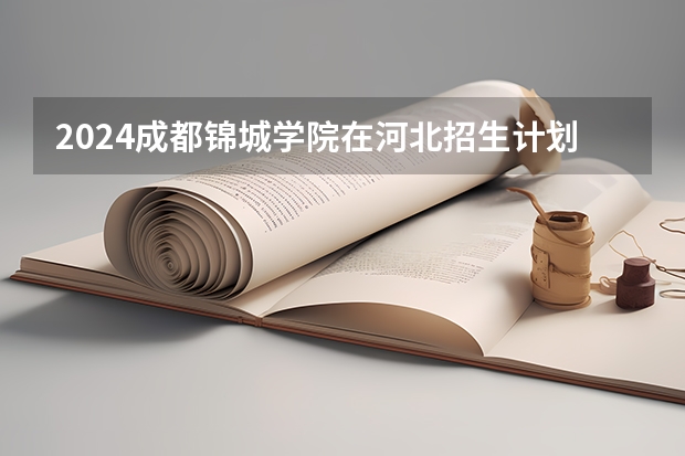 2024成都锦城学院在河北招生计划表