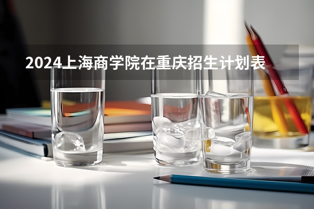 2024上海商学院在重庆招生计划表