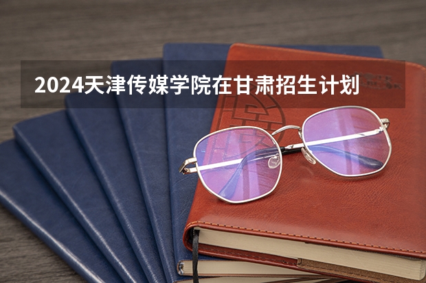 2024天津传媒学院在甘肃招生计划表