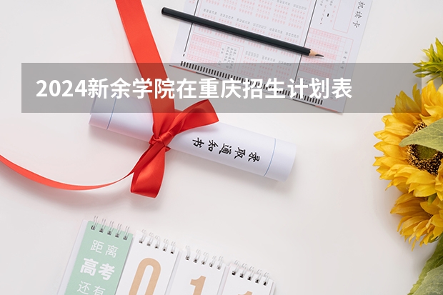 2024新余学院在重庆招生计划表