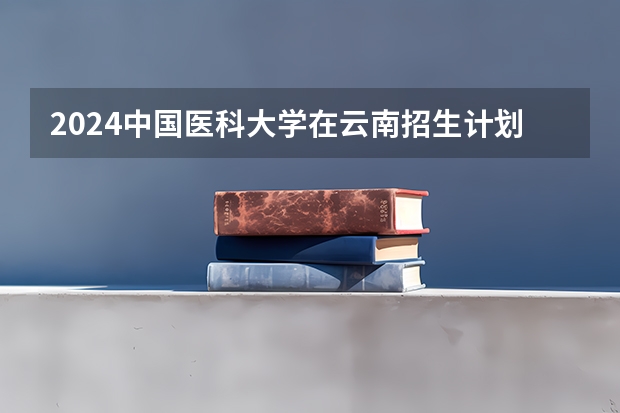 2024中国医科大学在云南招生计划表