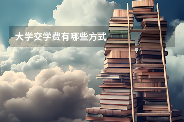 大学交学费有哪些方式