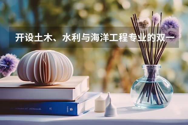 开设土木、水利与海洋工程专业的双一流类大学有哪些