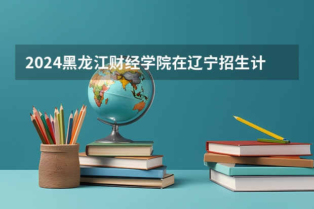 2024黑龙江财经学院在辽宁招生计划表