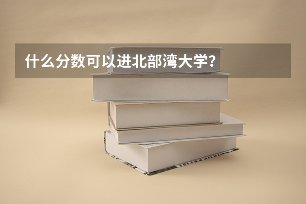 什么分数可以进北部湾大学？