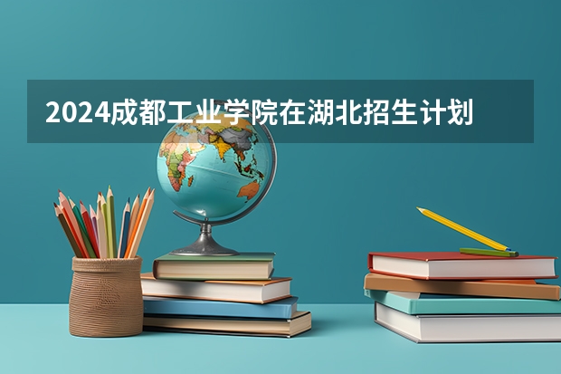 2024成都工业学院在湖北招生计划表