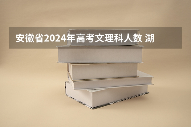 安徽省2024年高考文理科人数 湖南九校联盟2024第一次联考时间