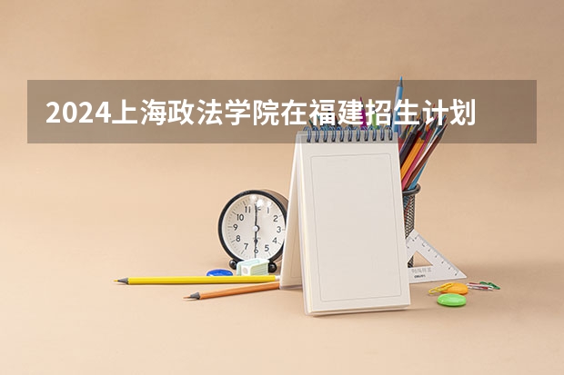 2024上海政法学院在福建招生计划表