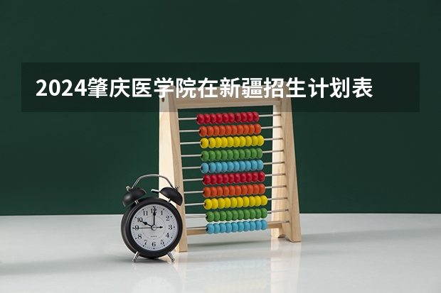 2024肇庆医学院在新疆招生计划表